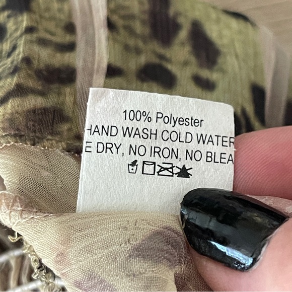 Amore Couture Boho Peasant Blouse Top Size L Floral Artsy Mature Fairycore - Picture 10 of 10